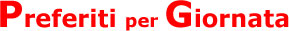 Preferiti per giornata